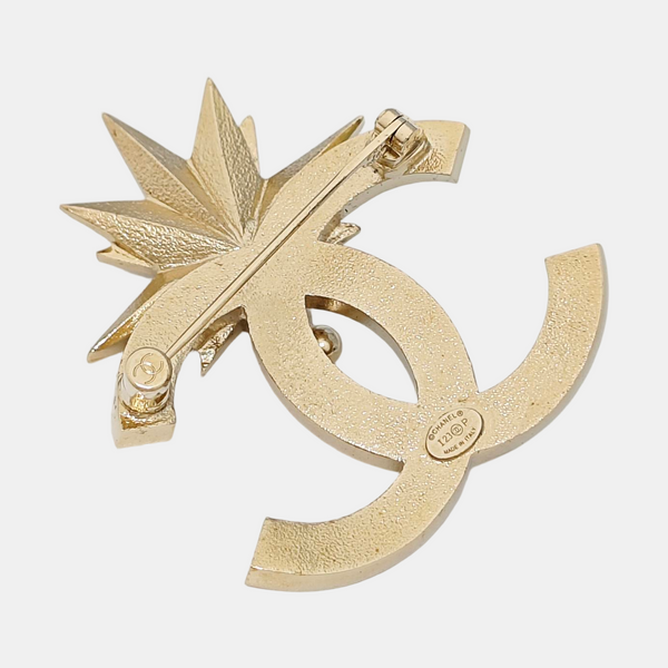 Metal Gold Brooch
