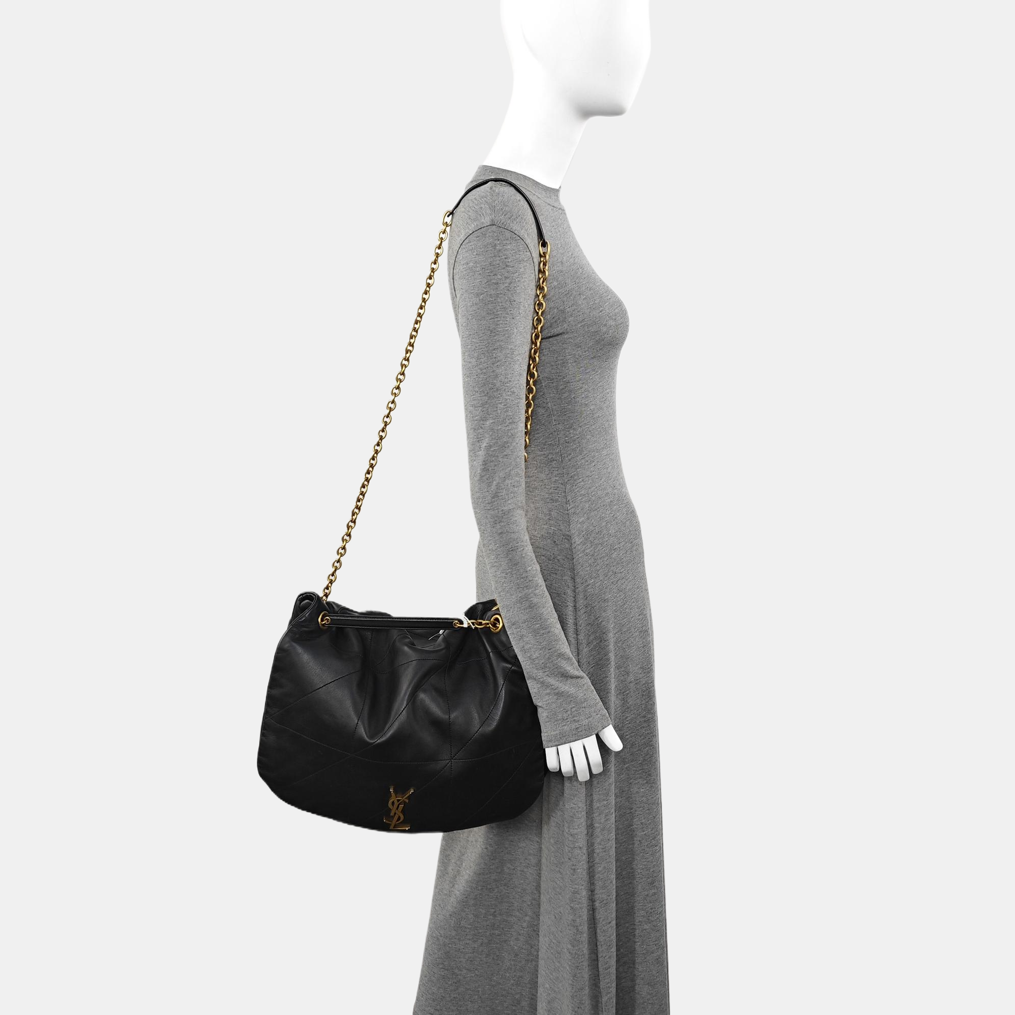 JAMIE 4.3 Quilted Lambskin Black