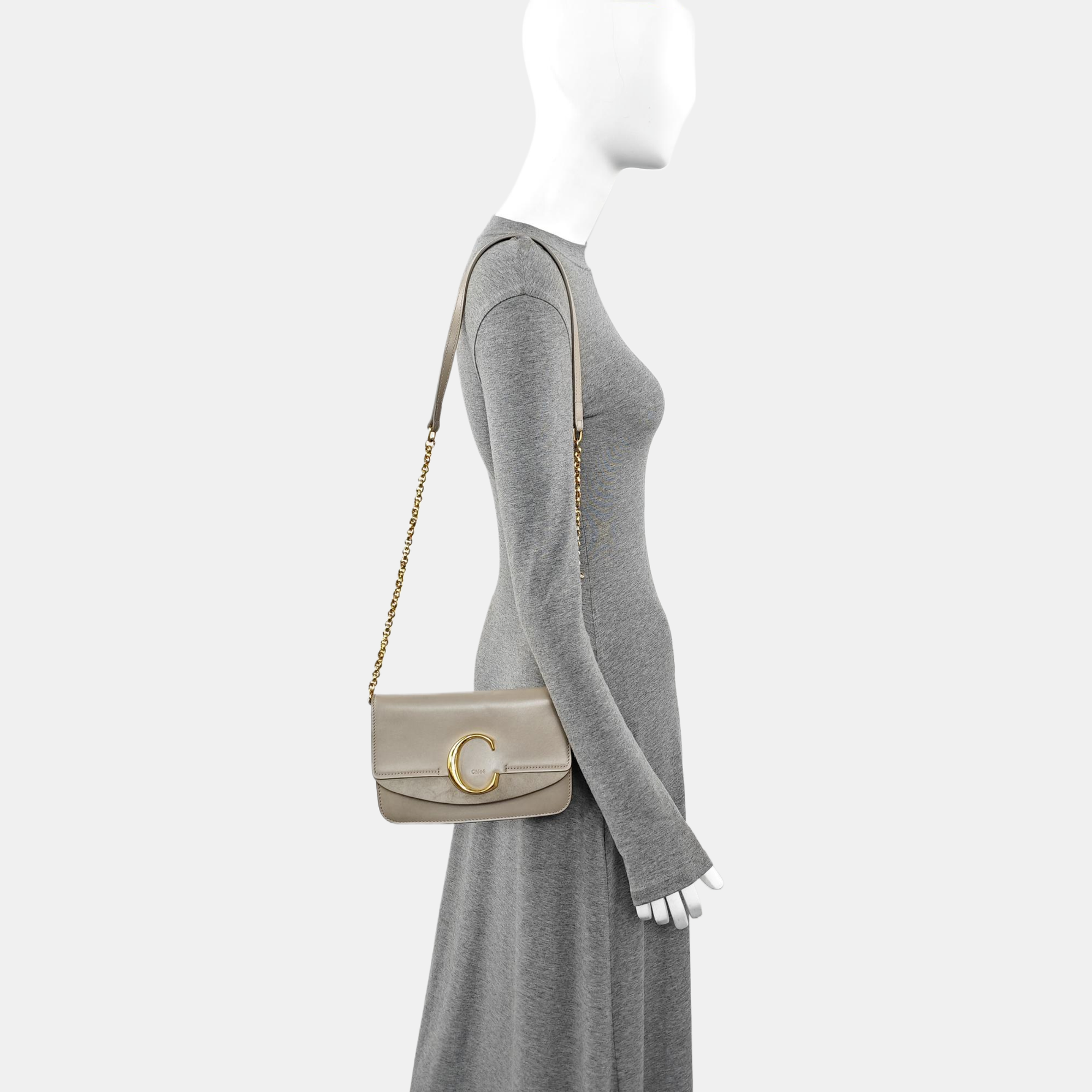 Chloé C Calfskin Gray
