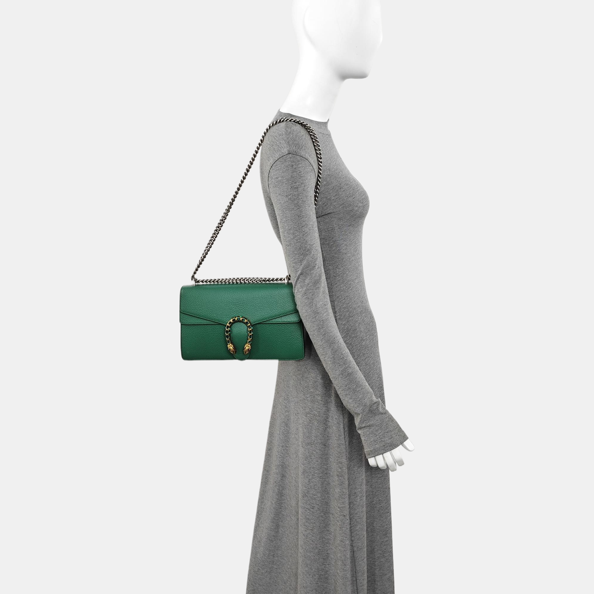 Dionysus Small Calfskin Green