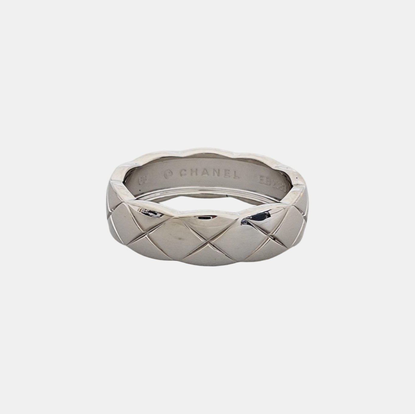 COCOCRUSH 18k White Gold Silver Ring EU 63