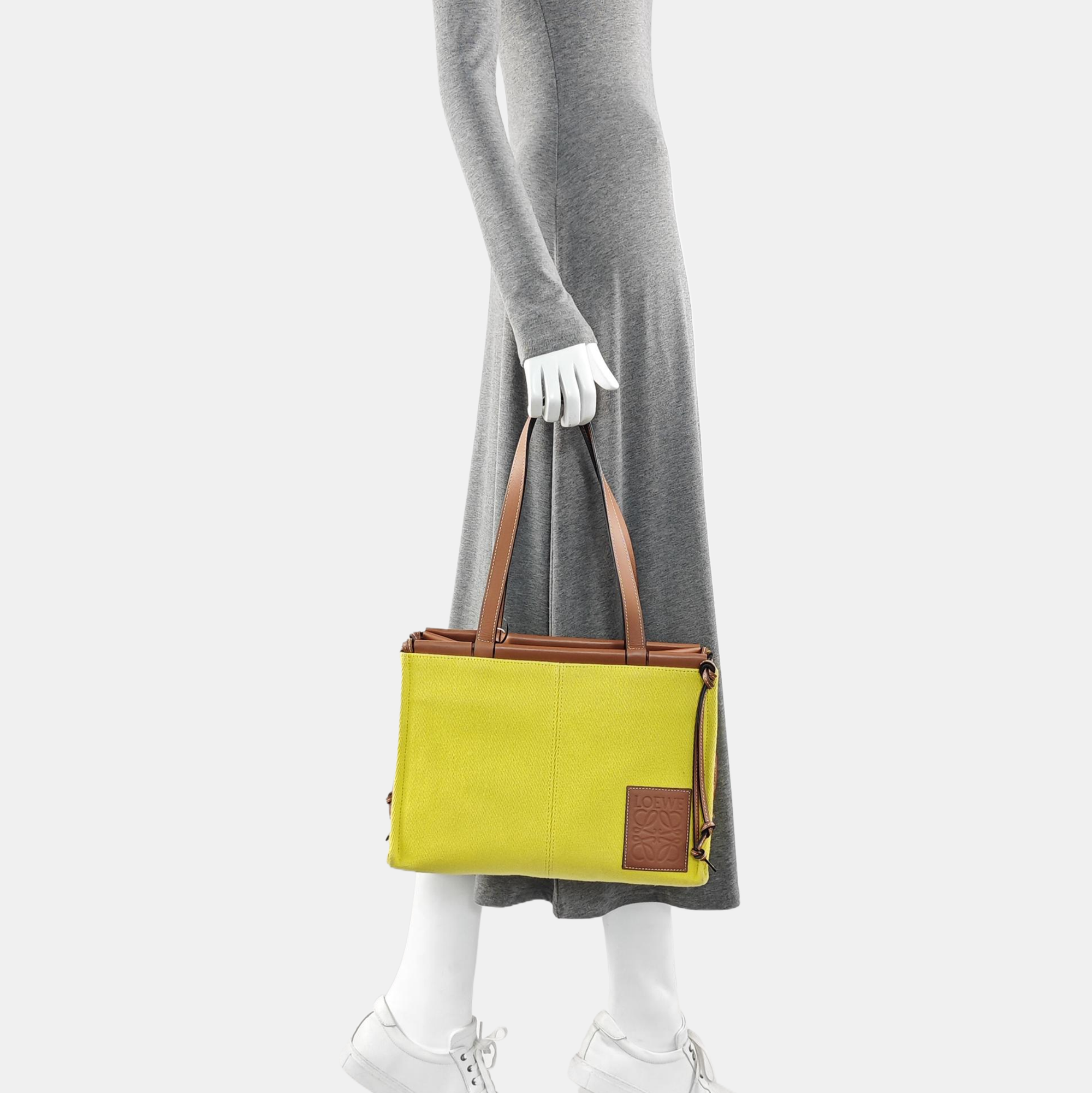 Cushion Small Canvas Yellow