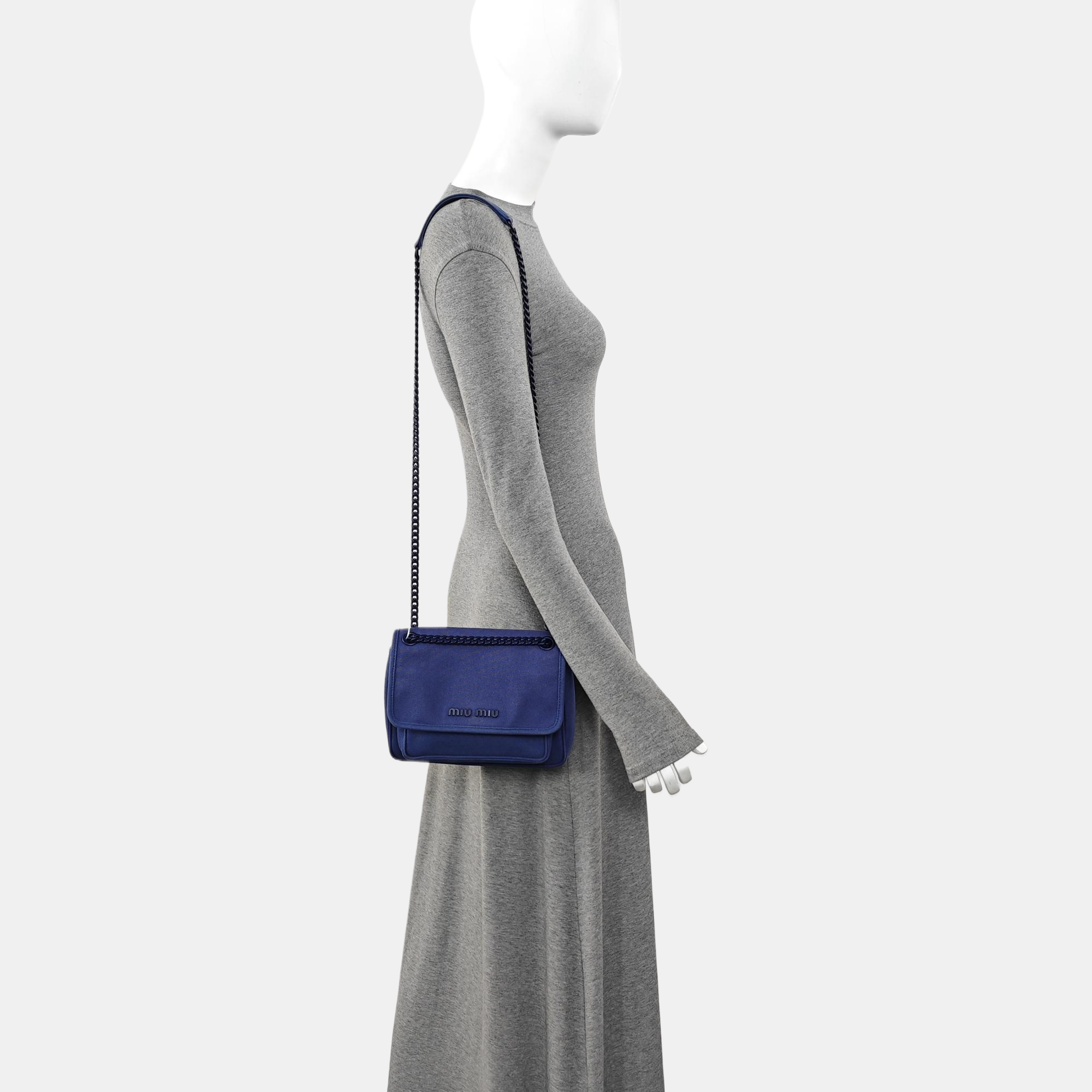 Canvas Shoulder Bag Blue