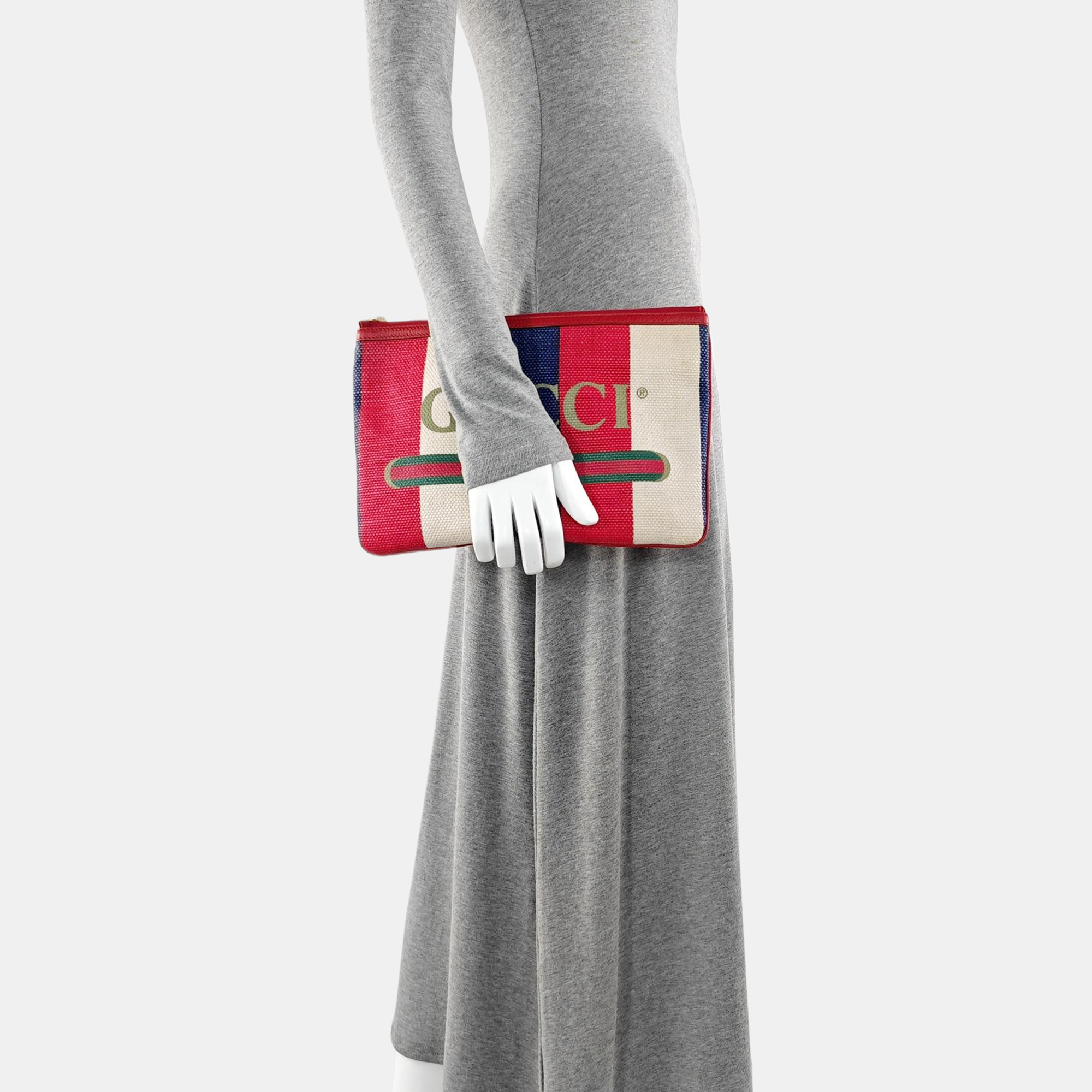 Canvas Clutch Multicolor