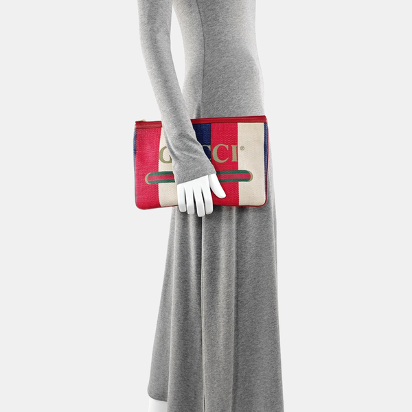 Canvas Clutch Multicolor