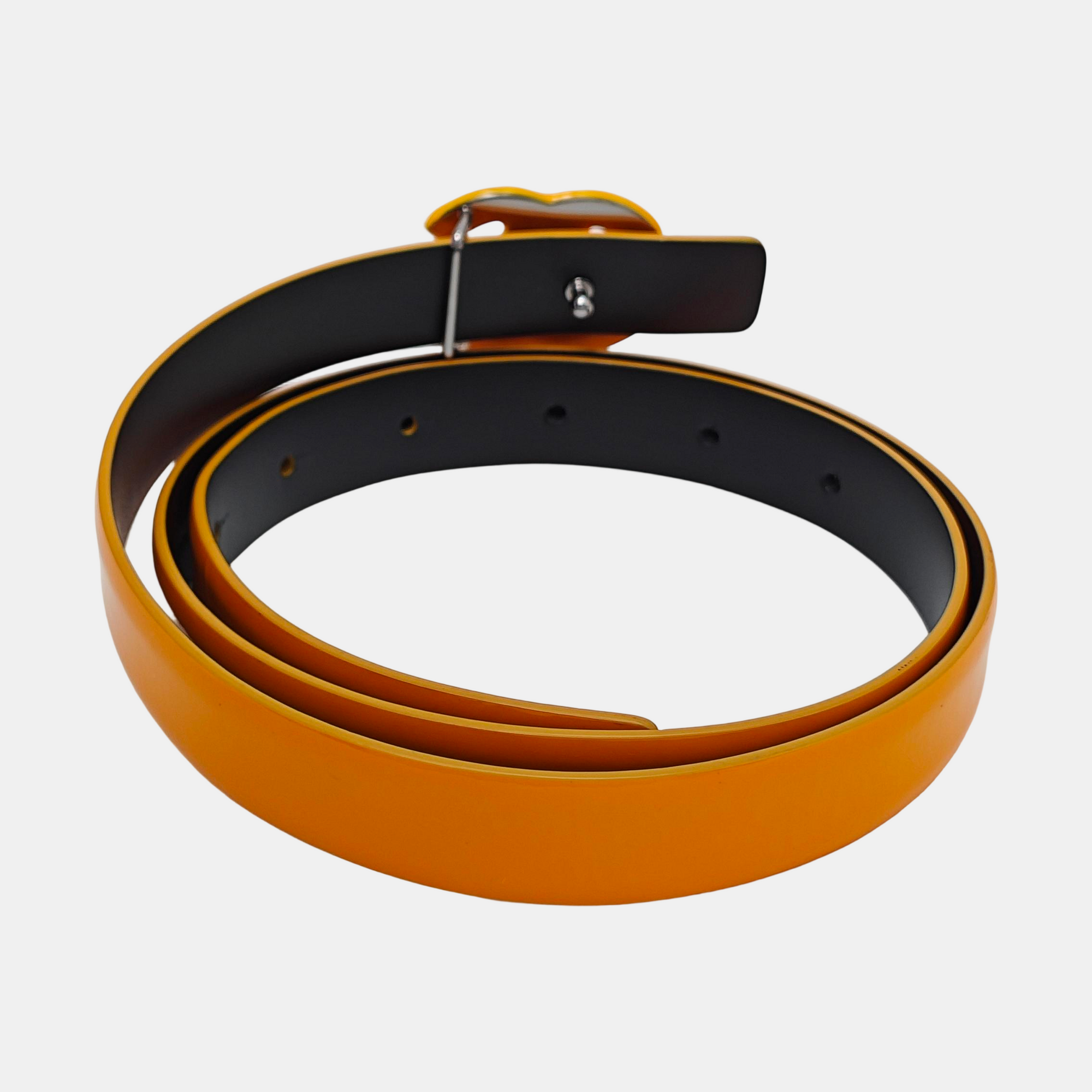 Leather Belt Orange