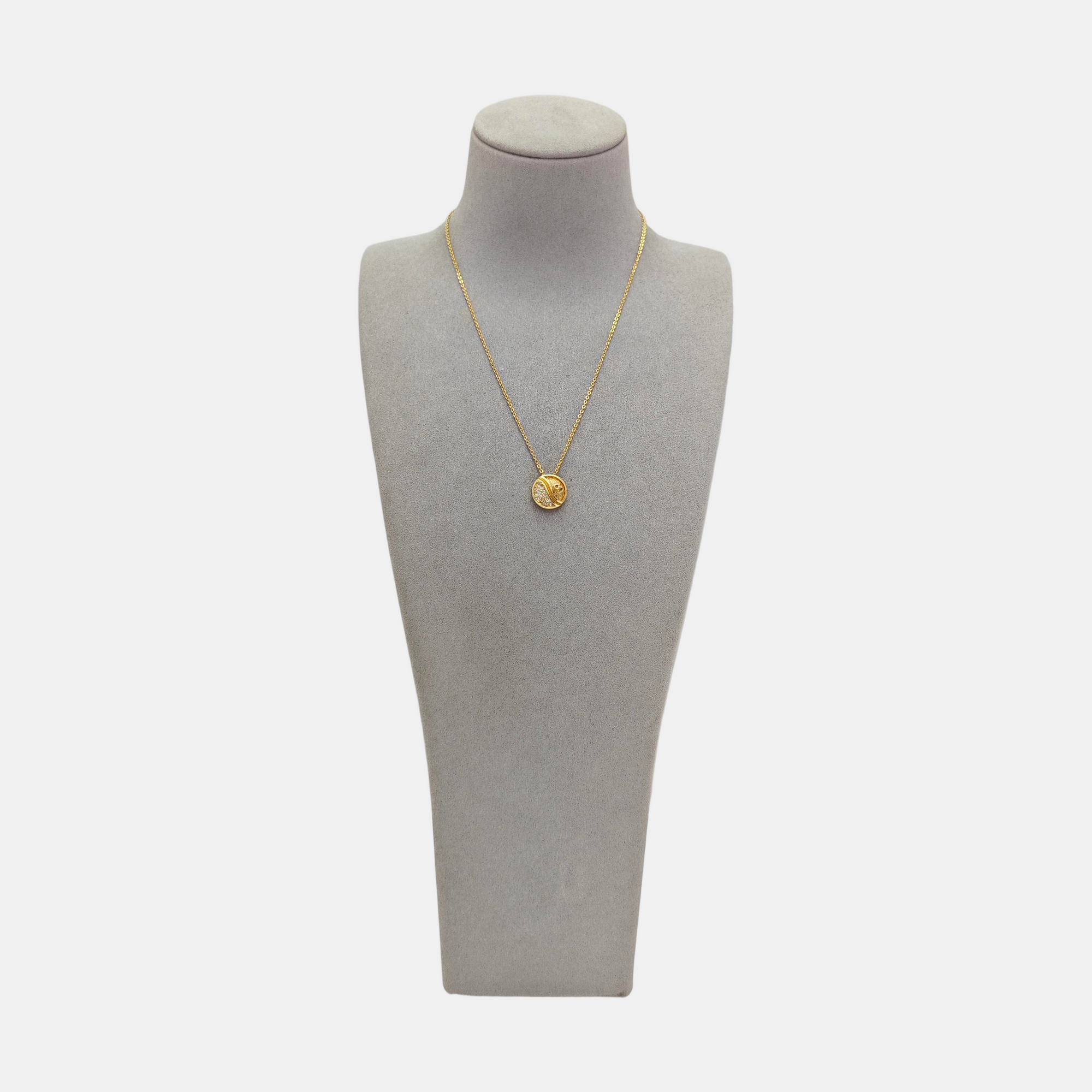 Petit CD Metal Gold Necklace