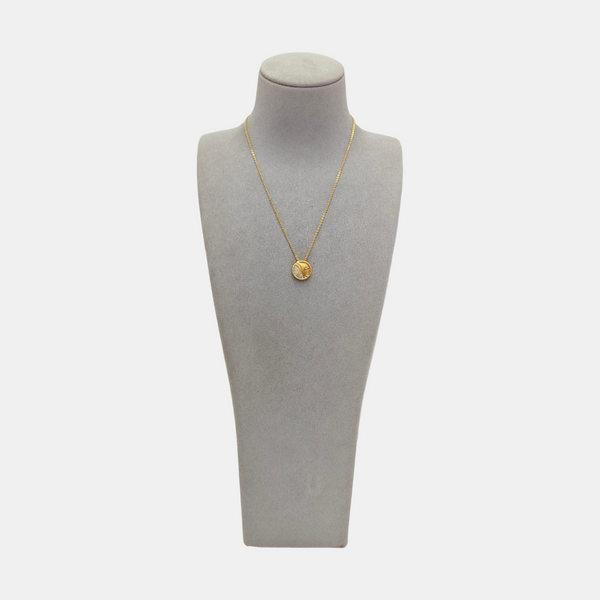 Petit CD Metal Gold Necklace