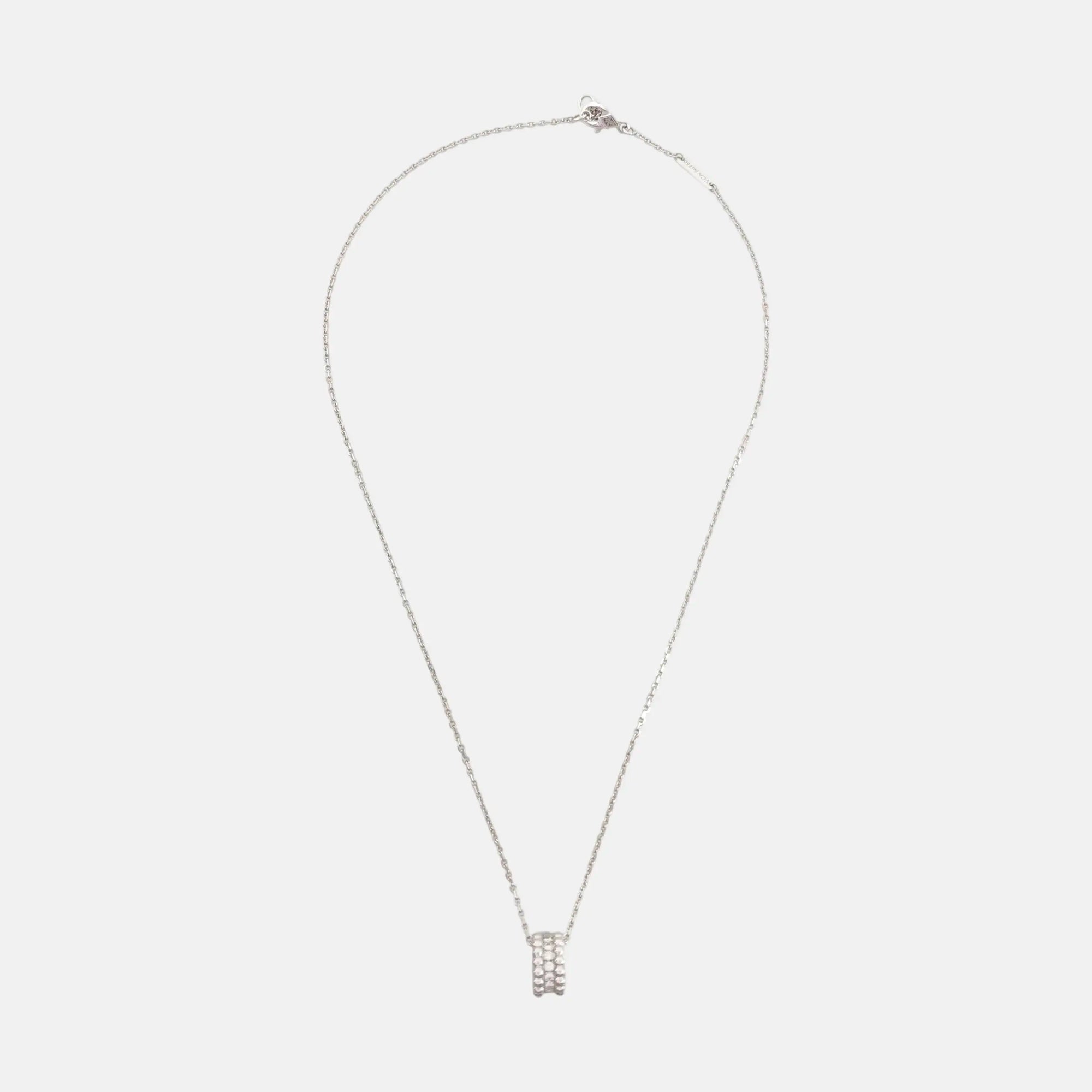 Perlée Diamonds 18k White Gold Silver Necklace
