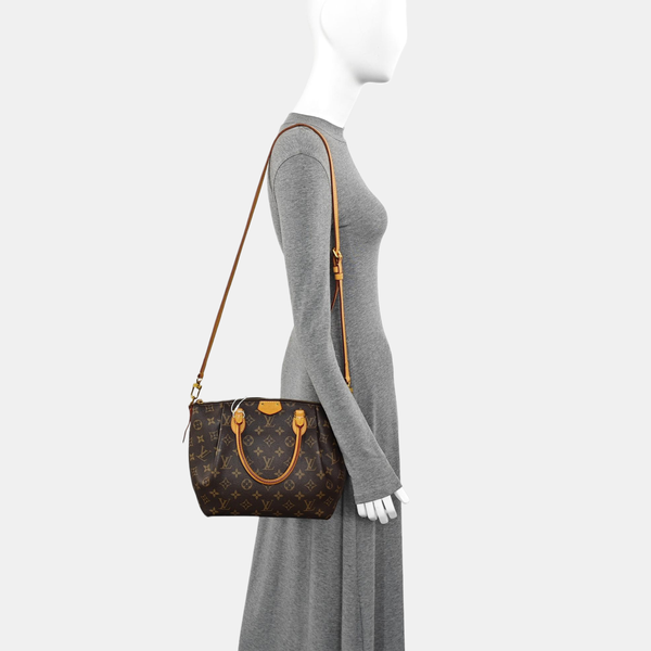 TURENNE Monogram Coated Canvas Brown