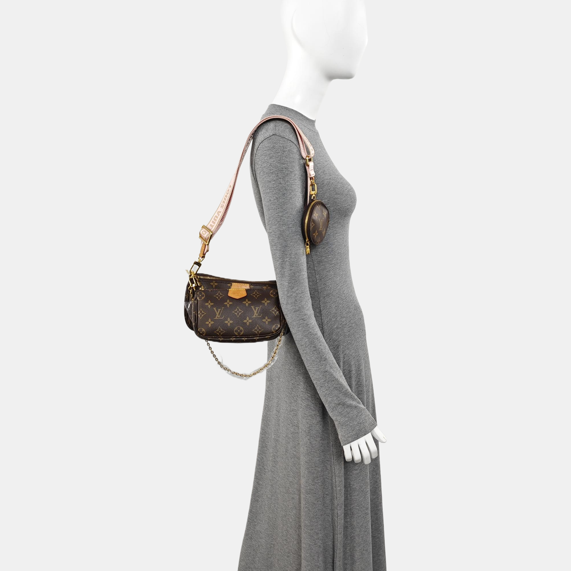 MULTI Monogram Coated Canvas Brown