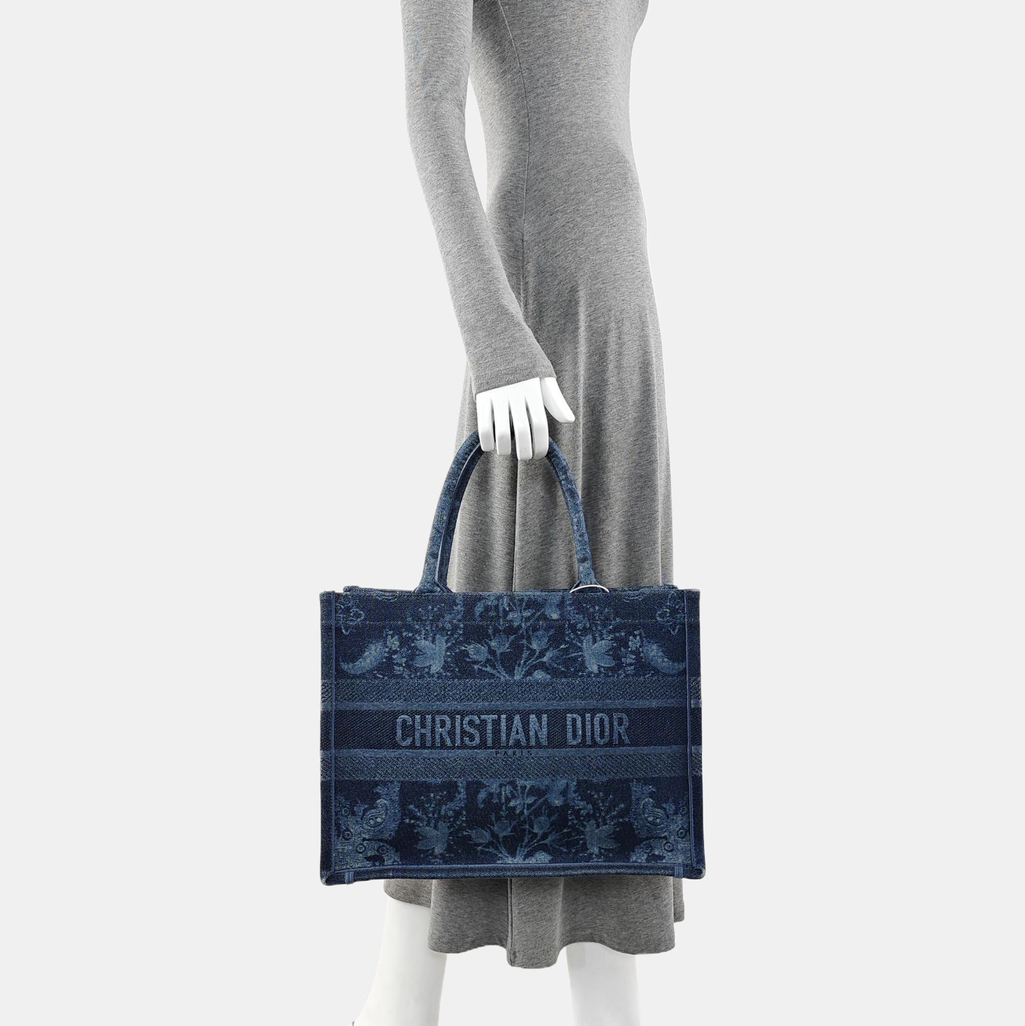 Book Tote Small Denim Blue