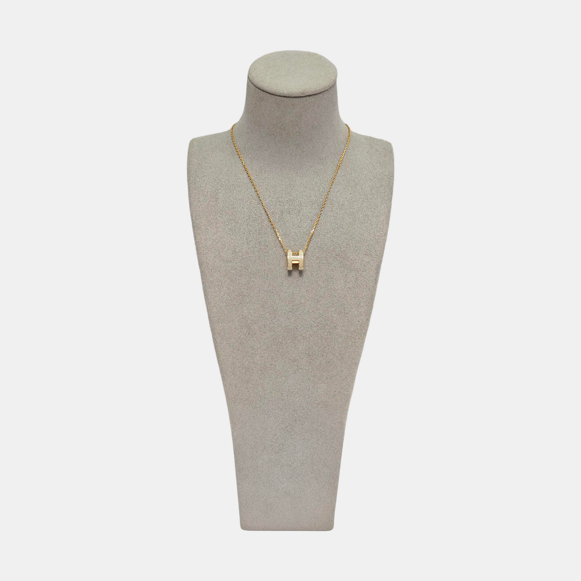 Pop H Metal Rose Gold Necklace