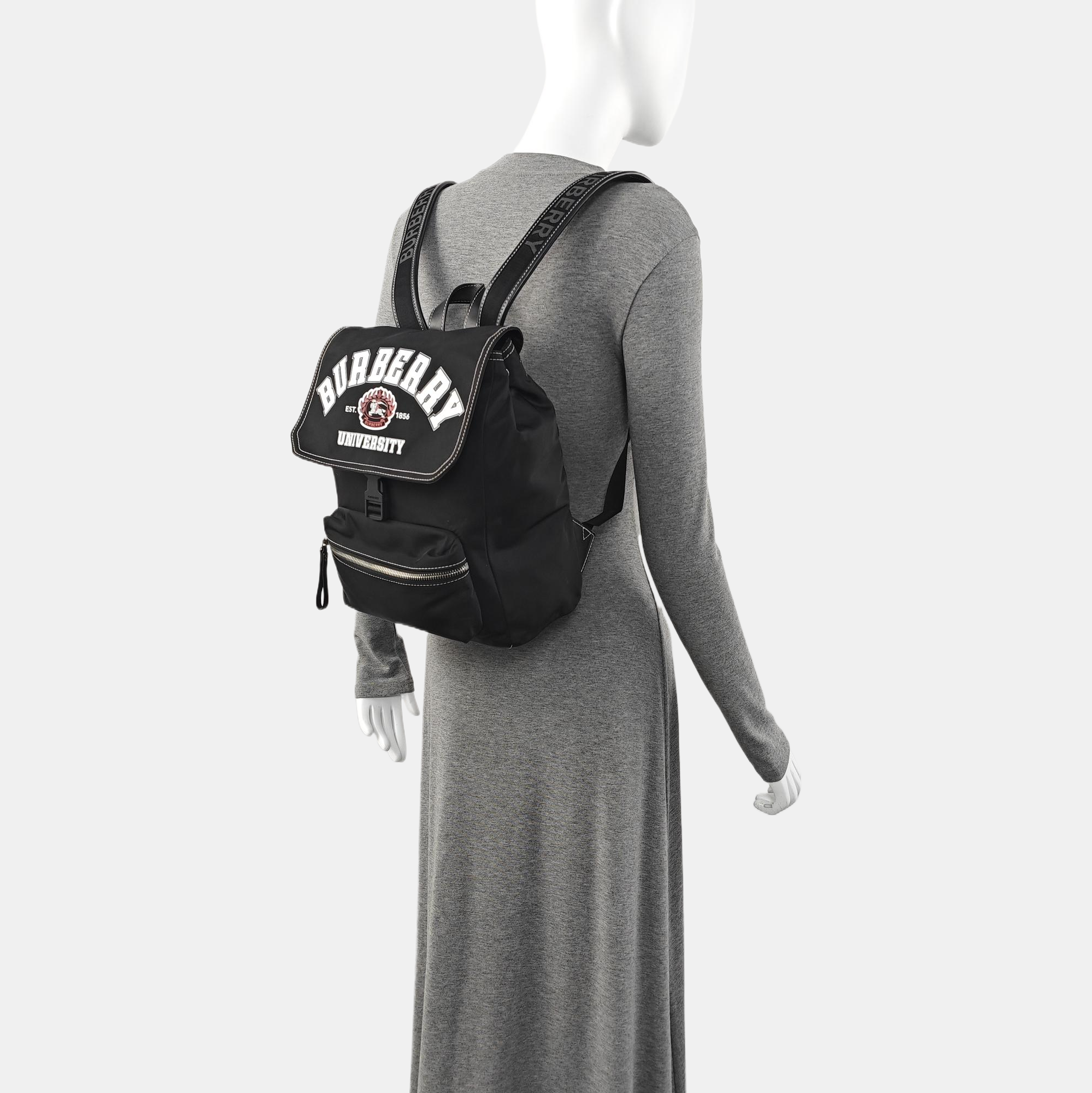 Nylon Backpack Black