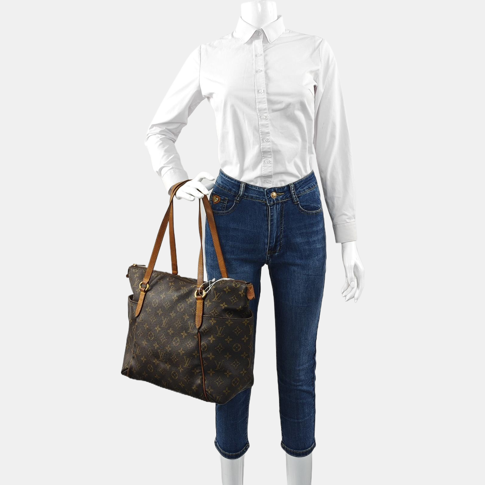 TOTALLY MM Monogram Coated Canvas Brown