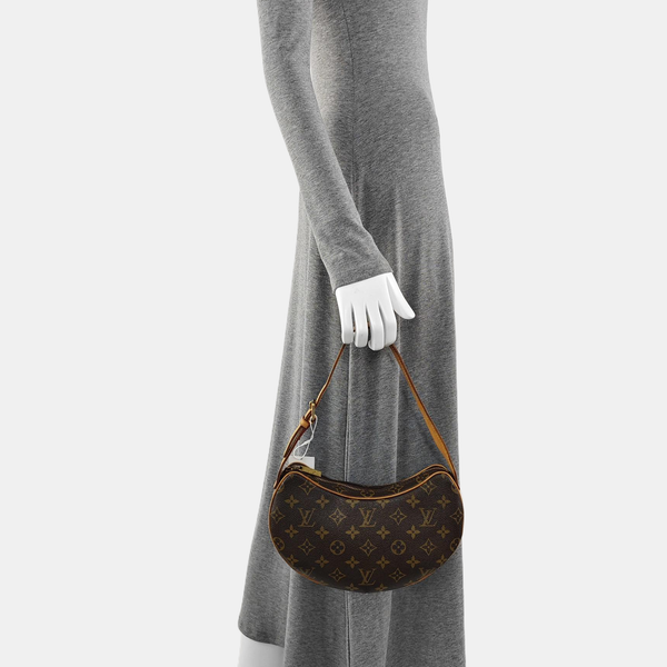 CROISSANT PM Monogram Coated Canvas Brown