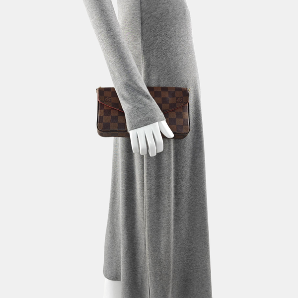 FÉLICIE Damier Ebene Coated Canvas Brown