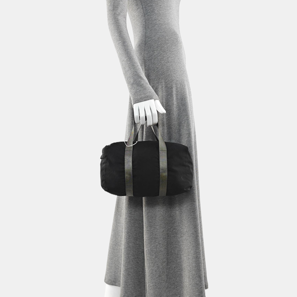 Fabric Top Handle Bag Black
