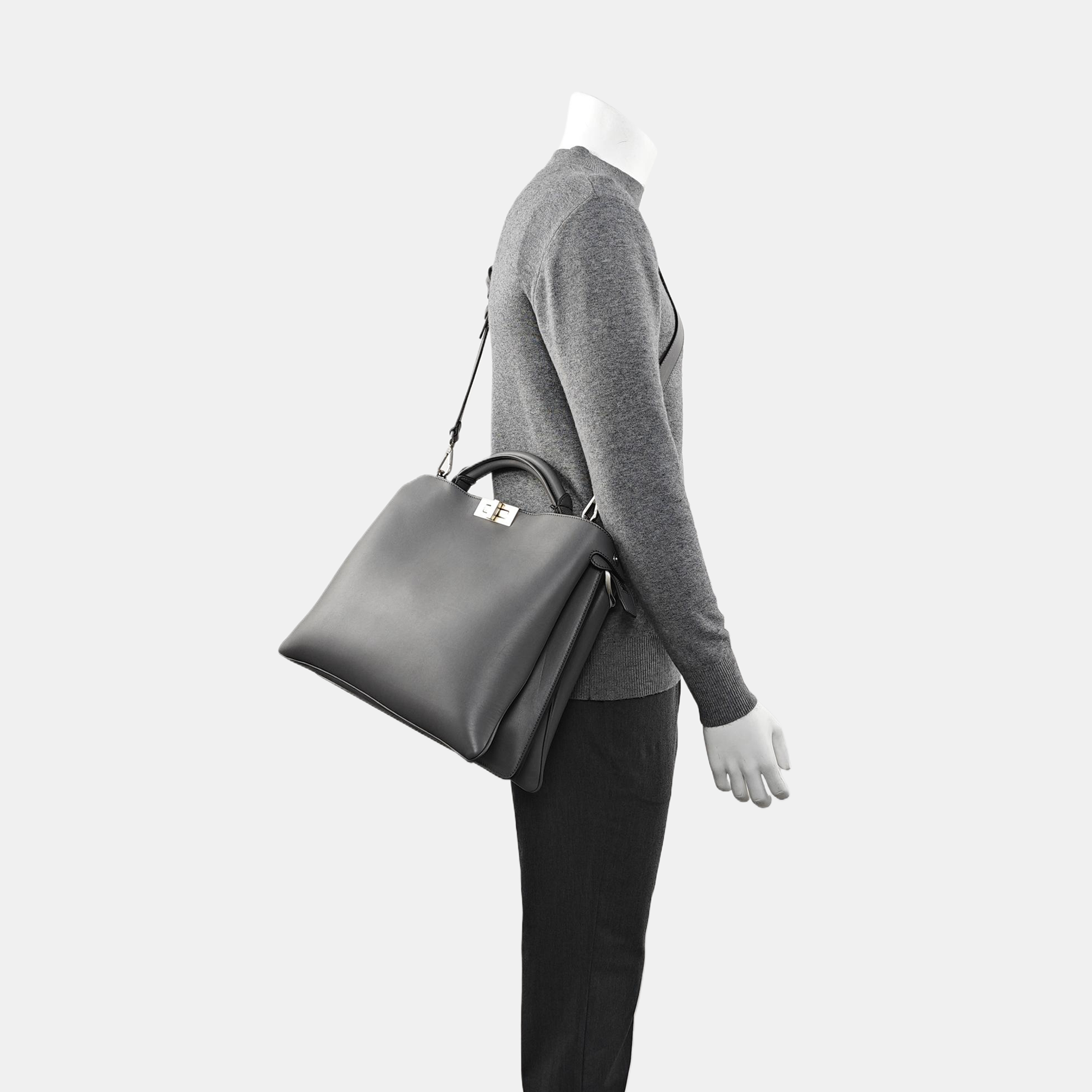 Peekaboo Medium Calfskin Gray