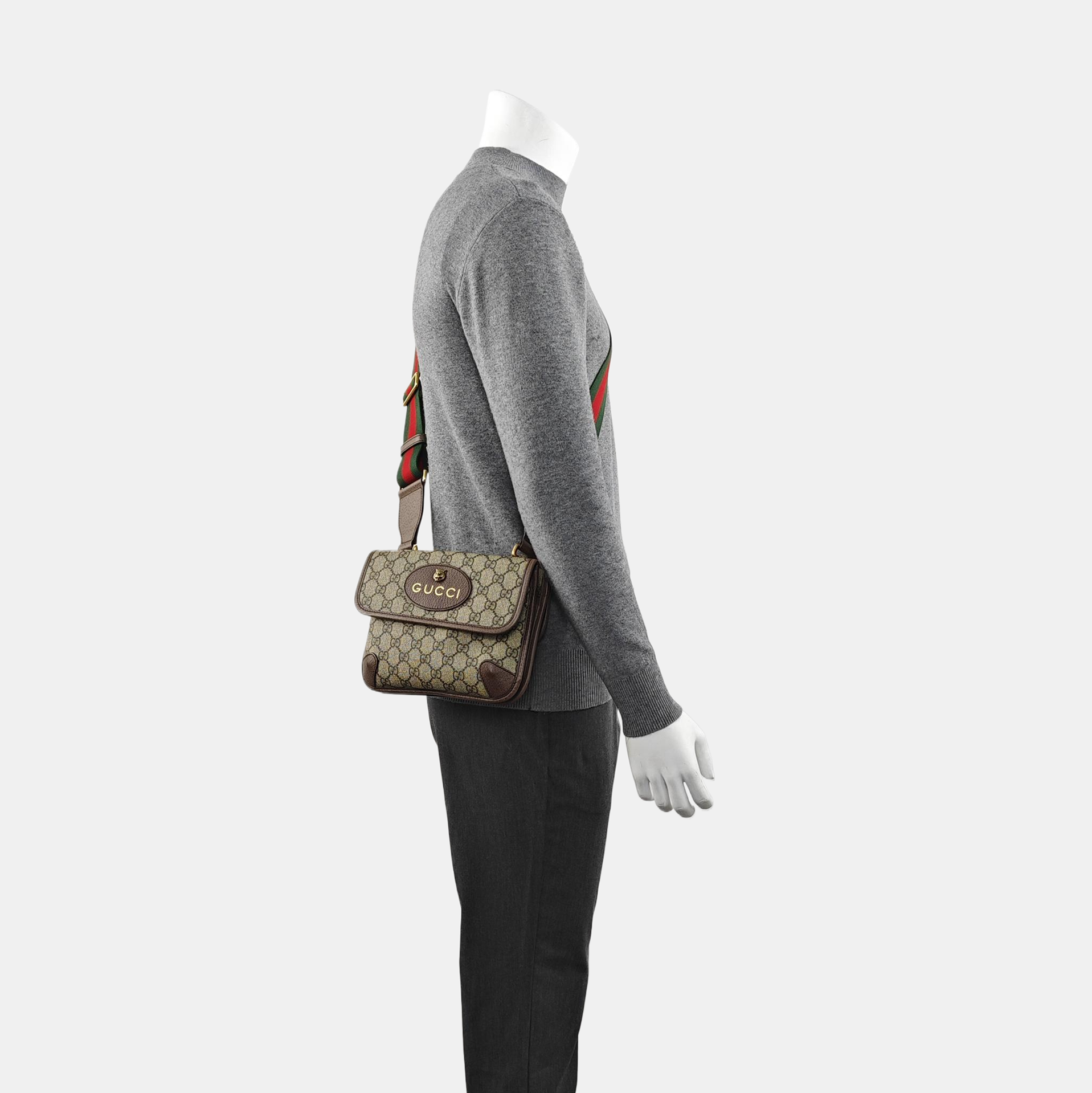 Neo Vintage Small Monogram Coated Canvas Beige