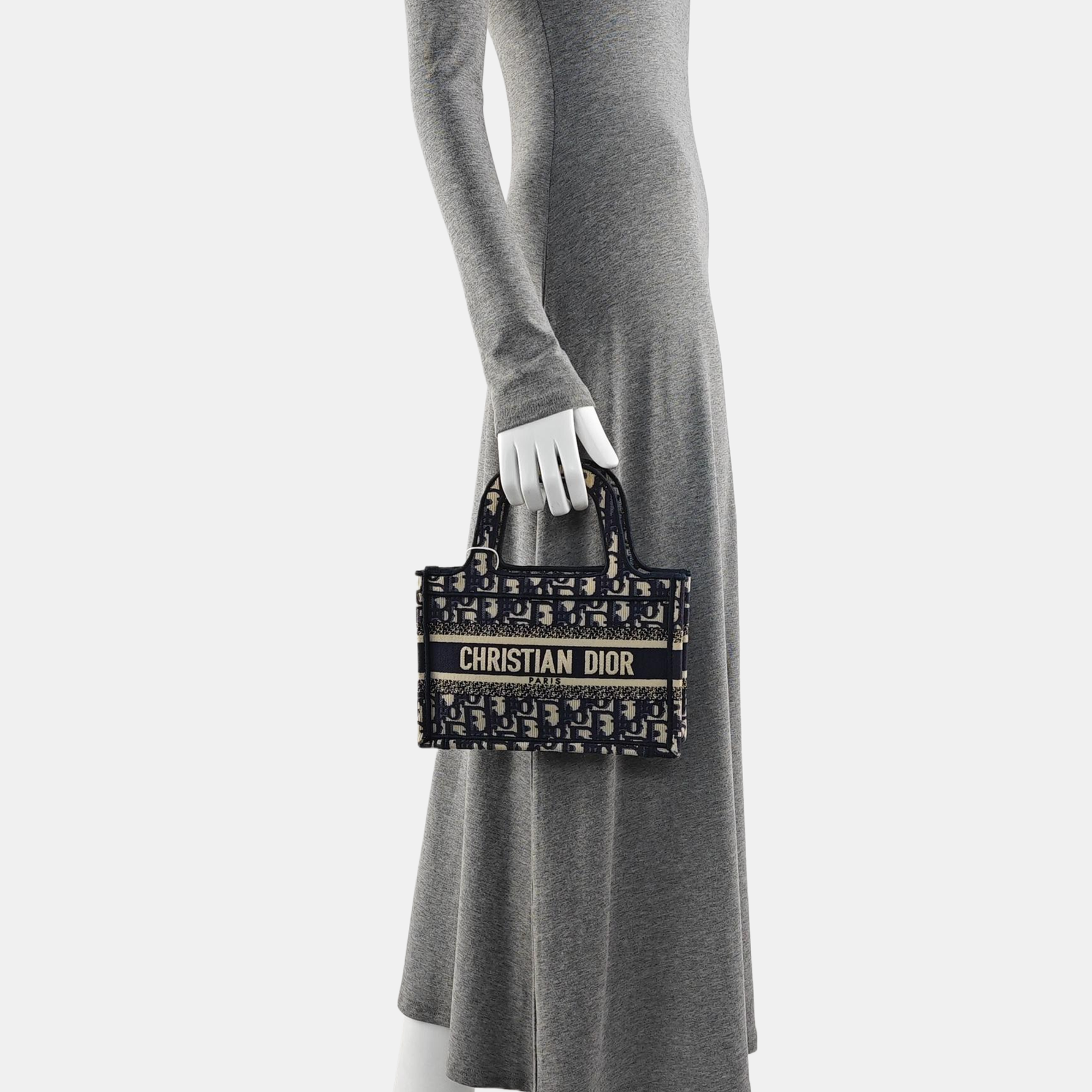 Book Tote Mini Canvas Blue