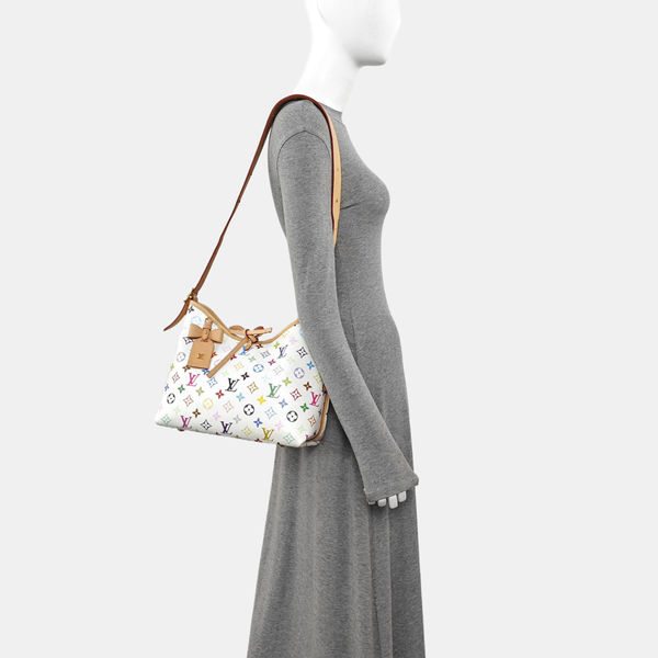 LV × TM CARRYALL PM Monogram Coated Canvas White