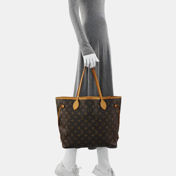 NEVERFULL MM Lona Monogram Revestida Marrón