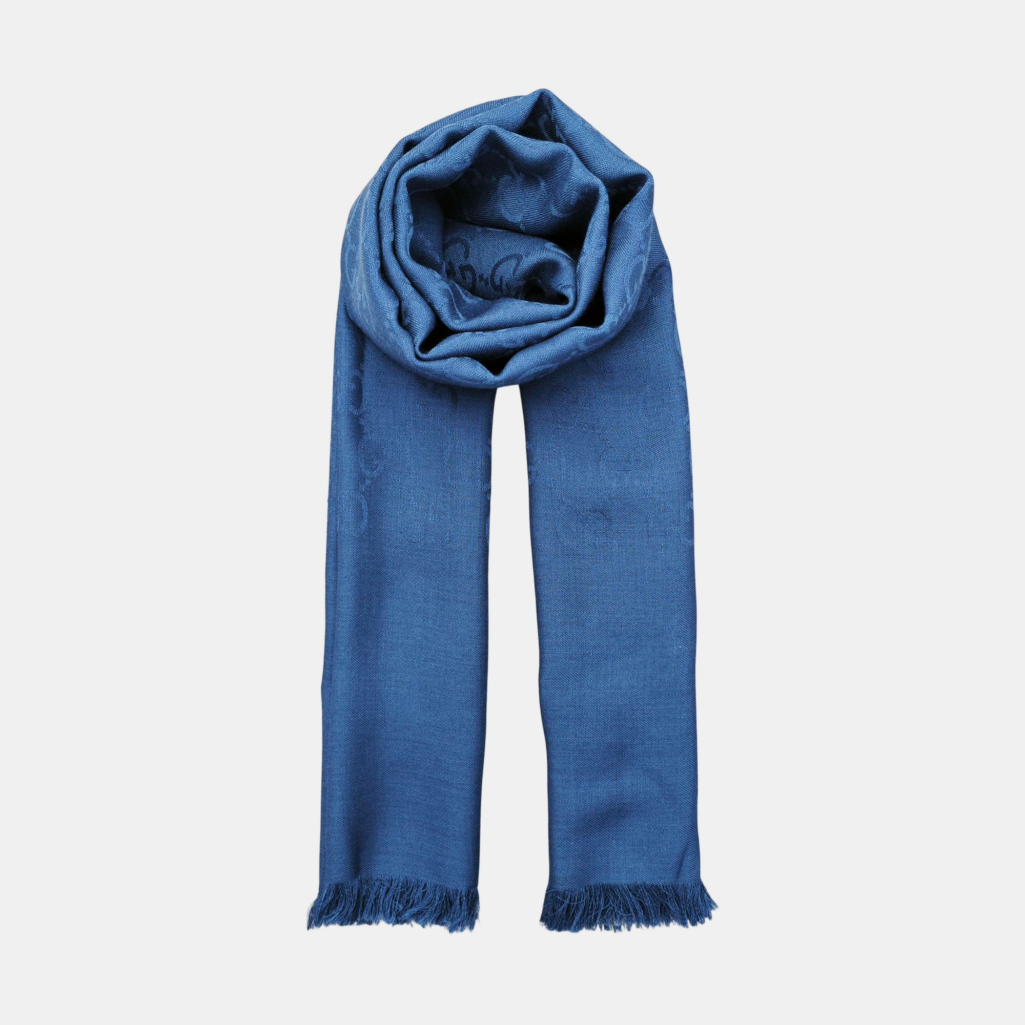 Wool Scarf Blue