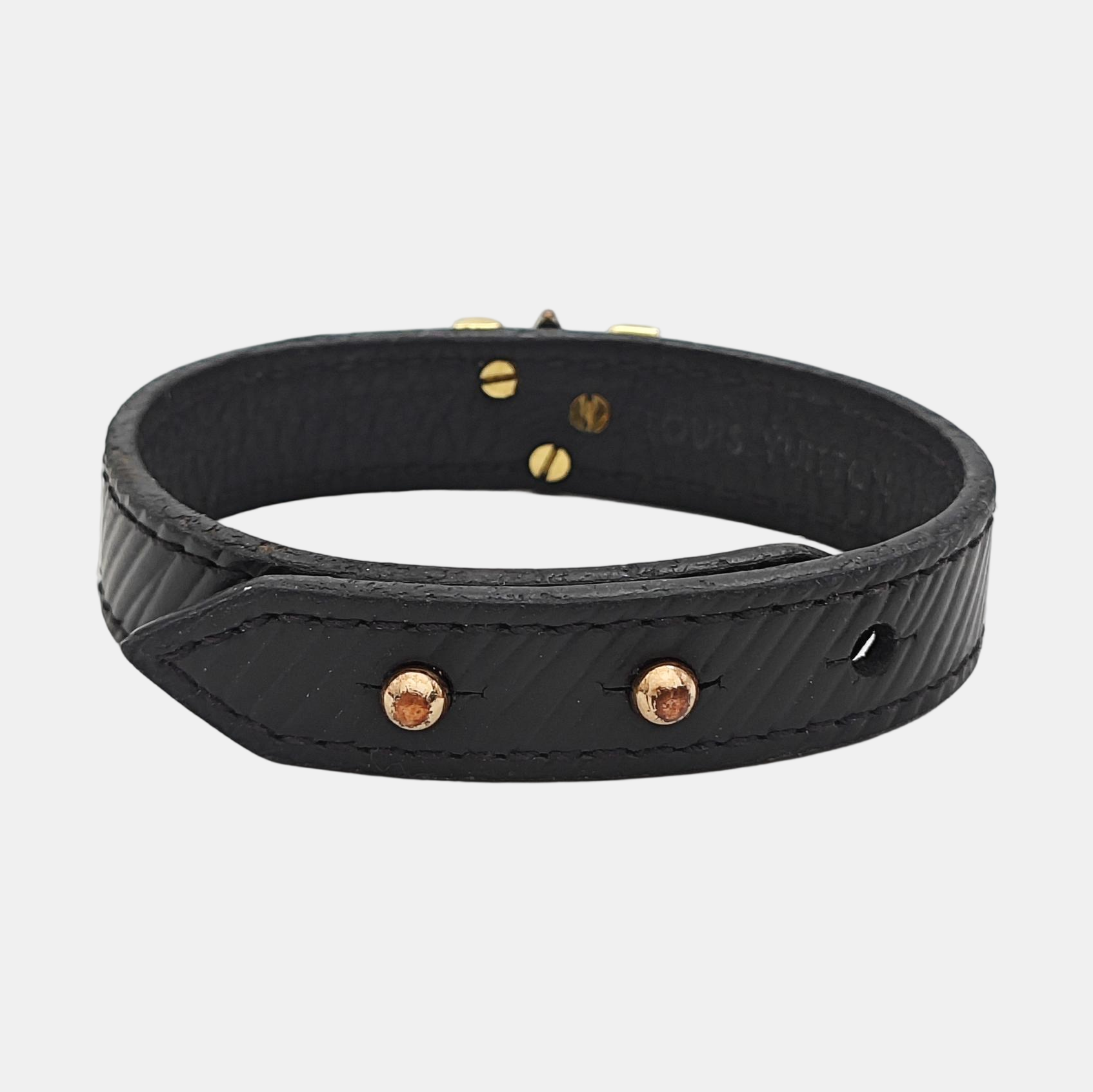 Leather Black Bangle
