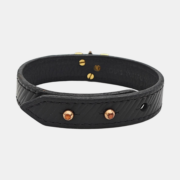 Leather Black Bangle