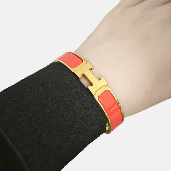Clic H Metal Gold Bangle
