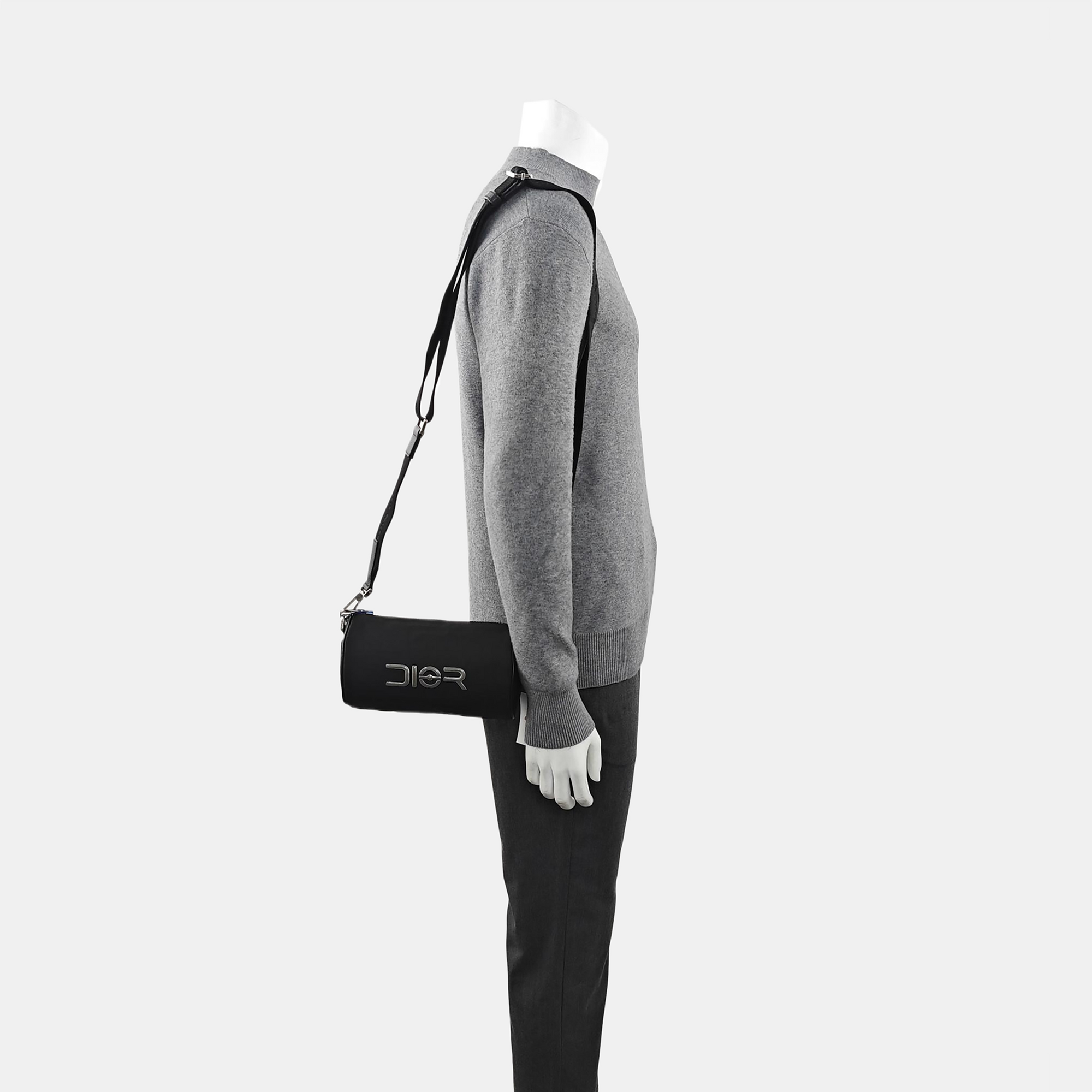 Fabric Shoulder Bag Black