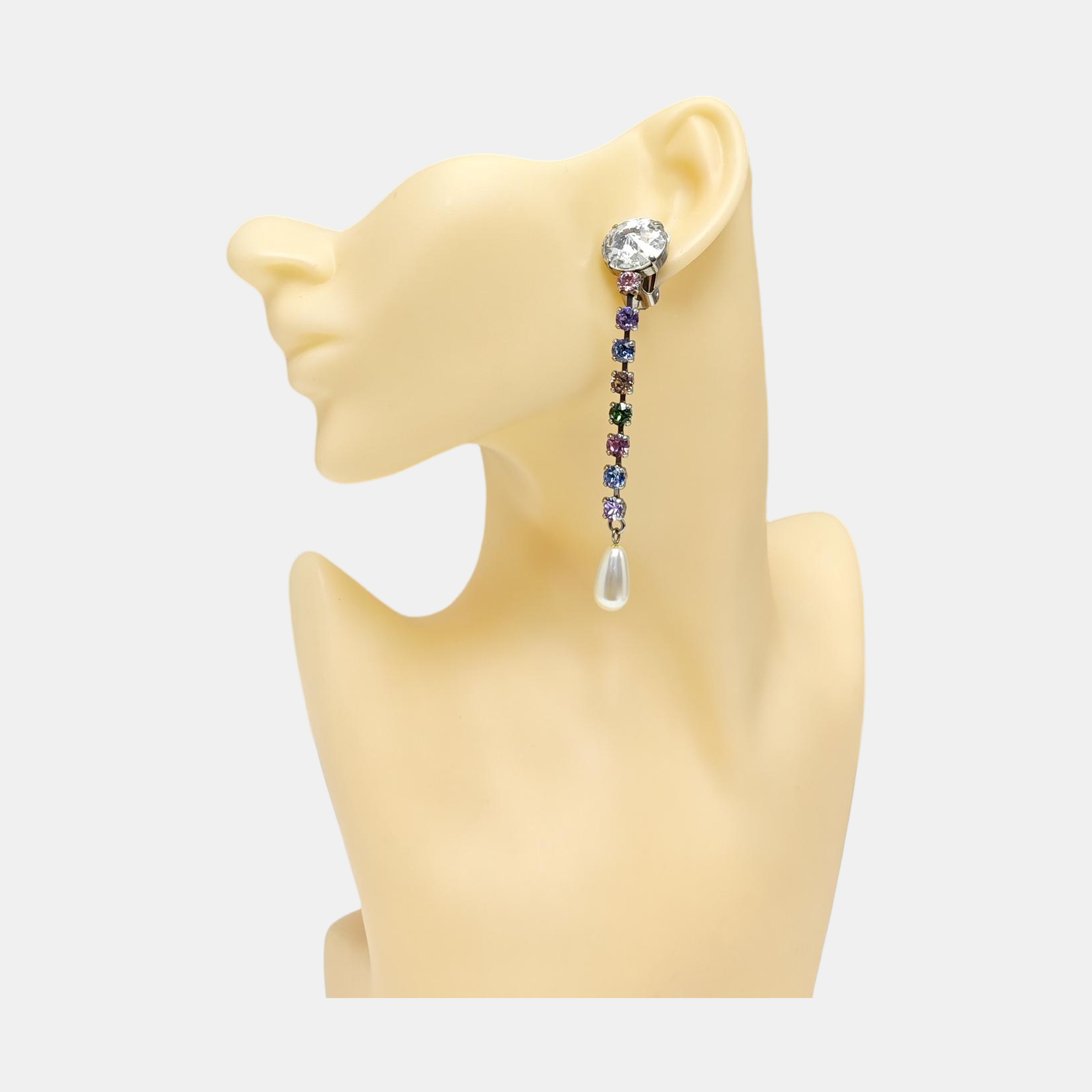 Metal Silver Clip On Earrings