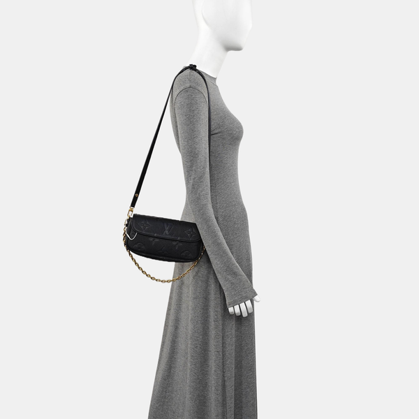 IVY Monogram Calfskin Black