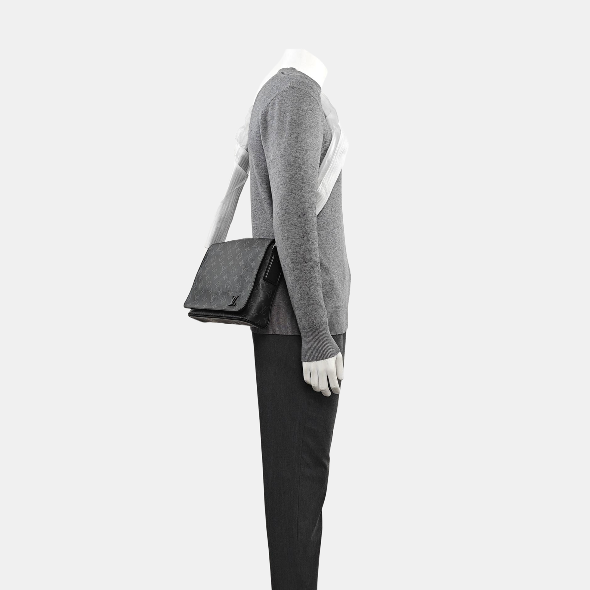 DISTRICT PM Monogram Coated Canvas Gray
