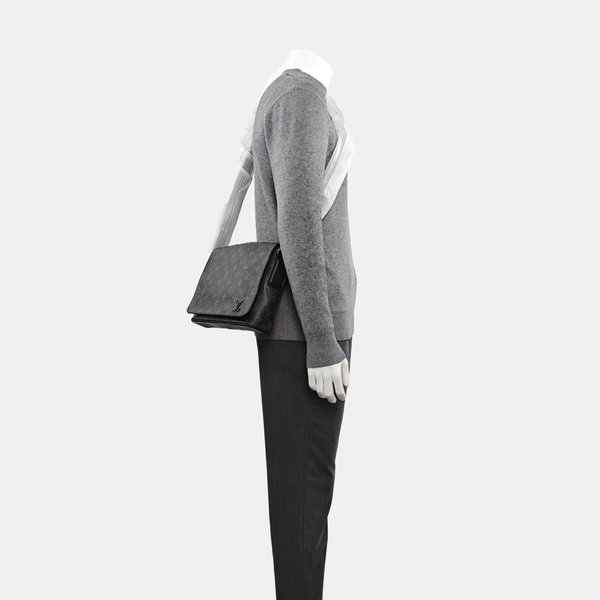 DISTRICT PM Monogram Coated Canvas Gray