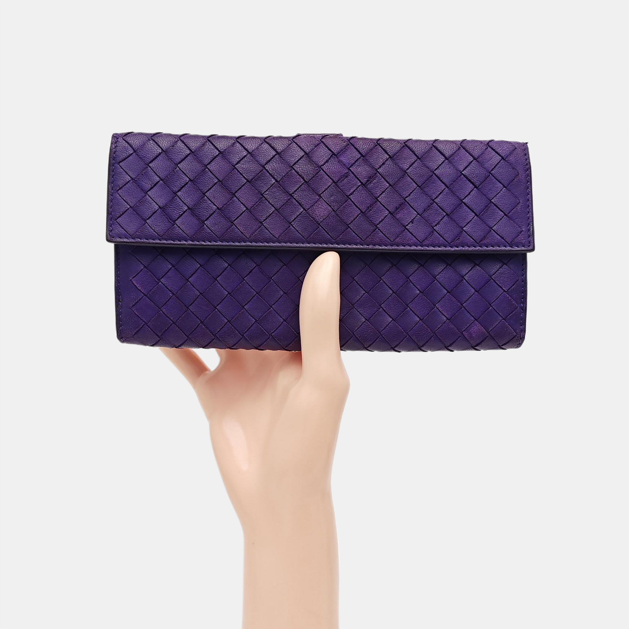 Calfskin Wallet Purple