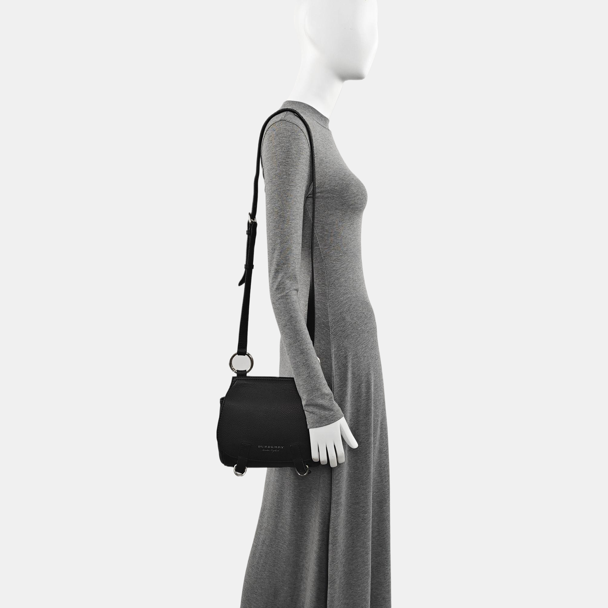 Calfskin Crossbody Bag Black