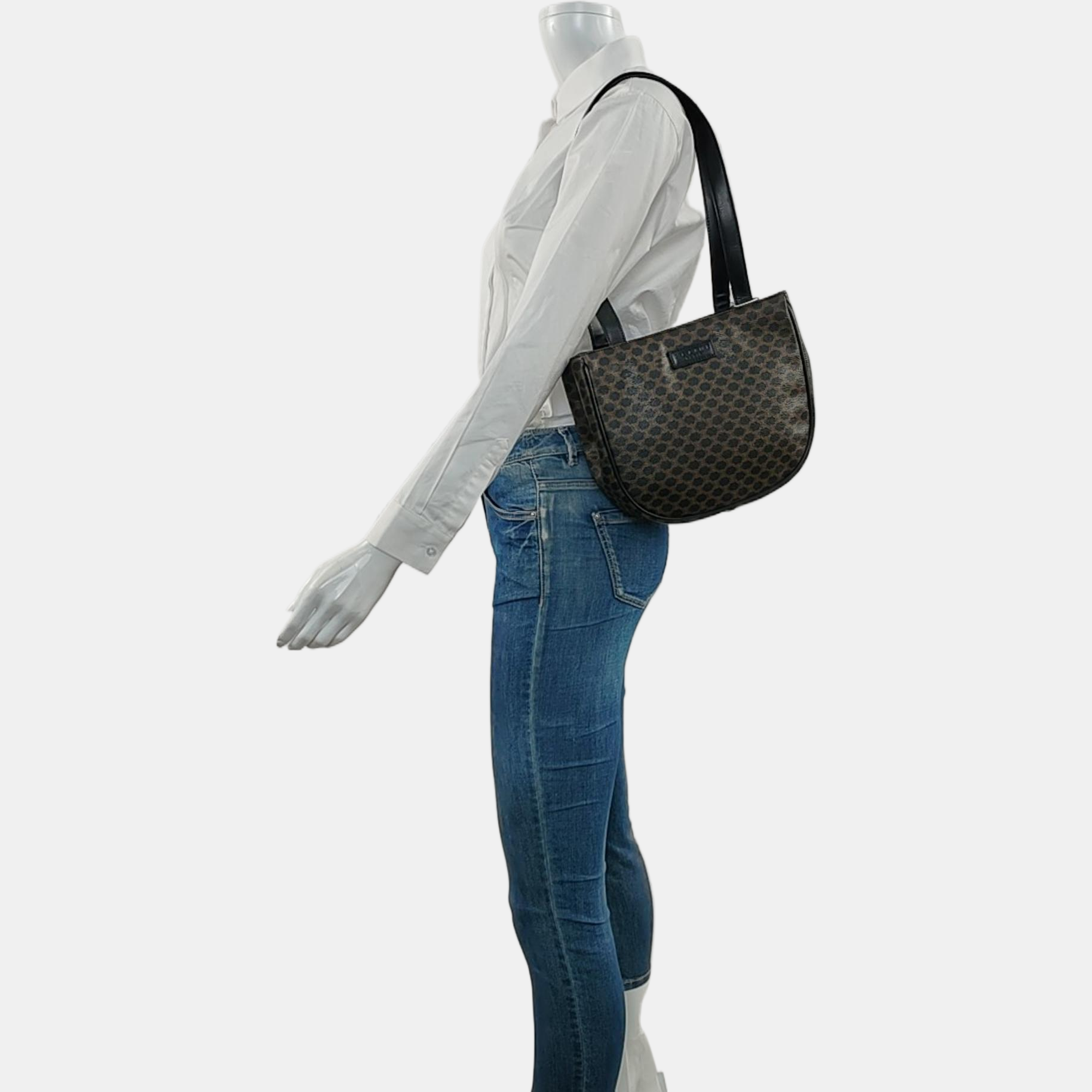 MACADAM TOP HANDLE COSMETIC BAGS Coated Canvas Black