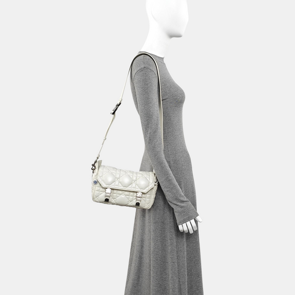 Diorcamp Small Cannage Calfskin White