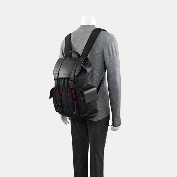 GG Supreme Monogram Coated Canvas Black