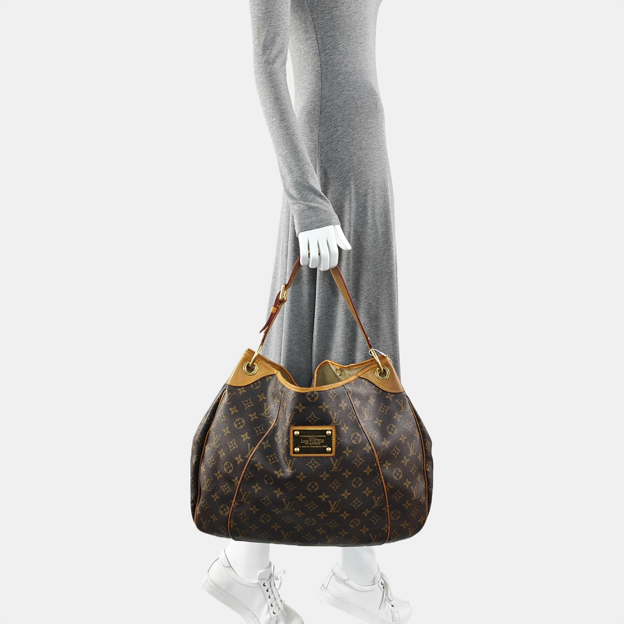 GALLIERA GM Monogram Coated Canvas Brown