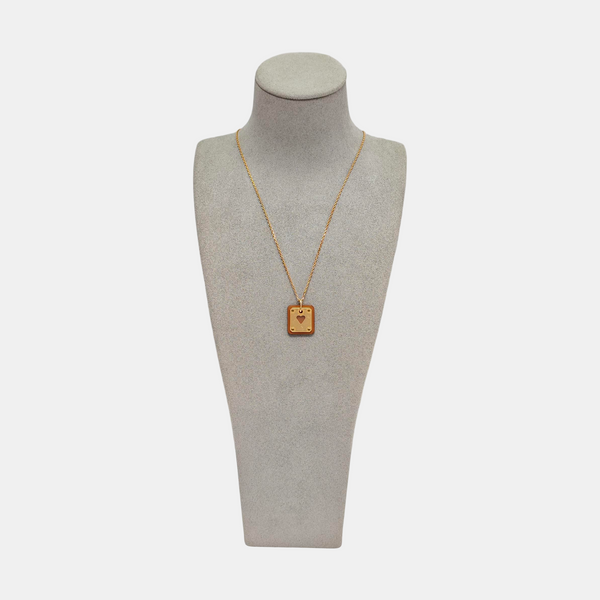 As De Coeur Metal Rose Gold Necklace