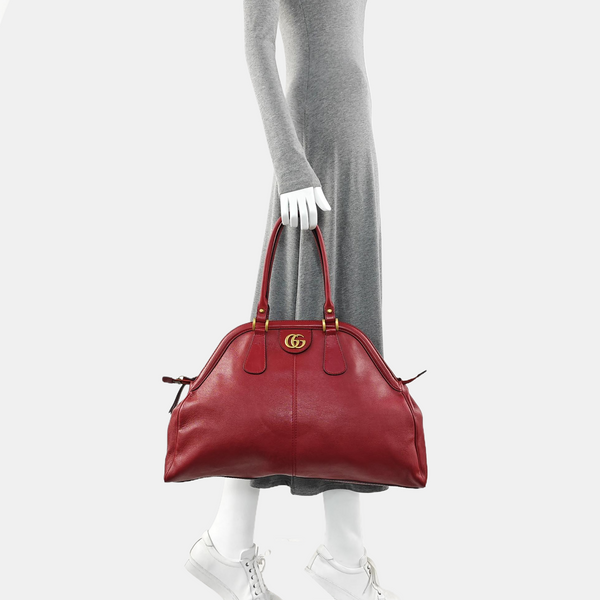 Re(belle) Large Calfskin Red