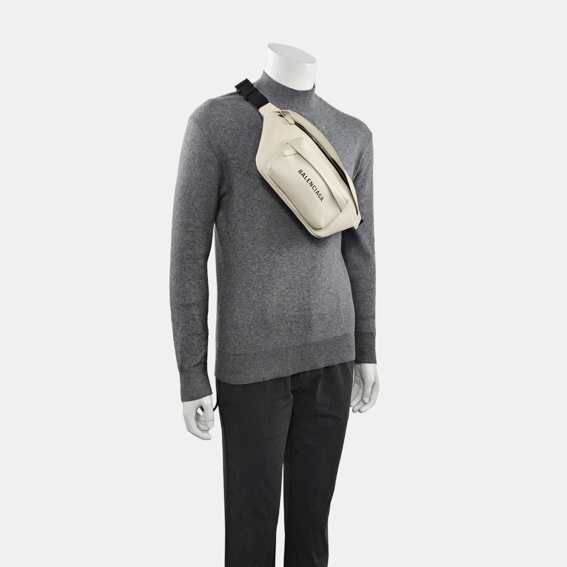 Calfskin Belt Bag White