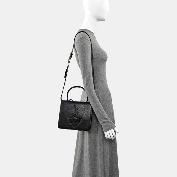 Calfskin Shoulder Bag Black