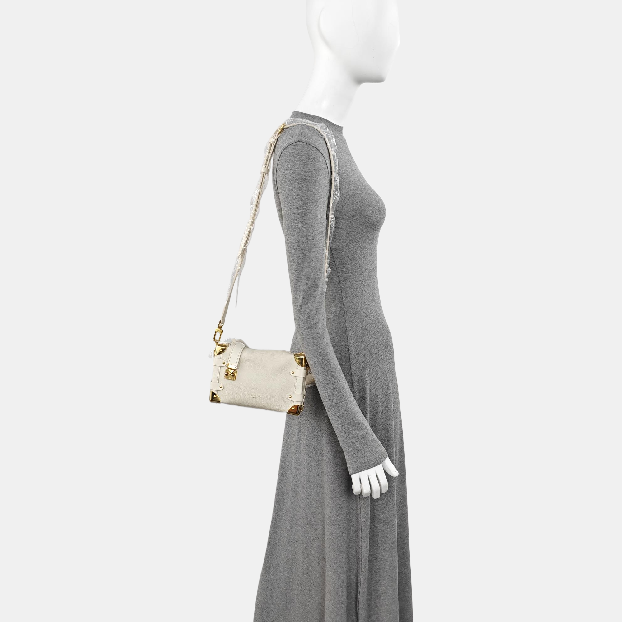 SIDE TRUNK PM Calfskin Beige