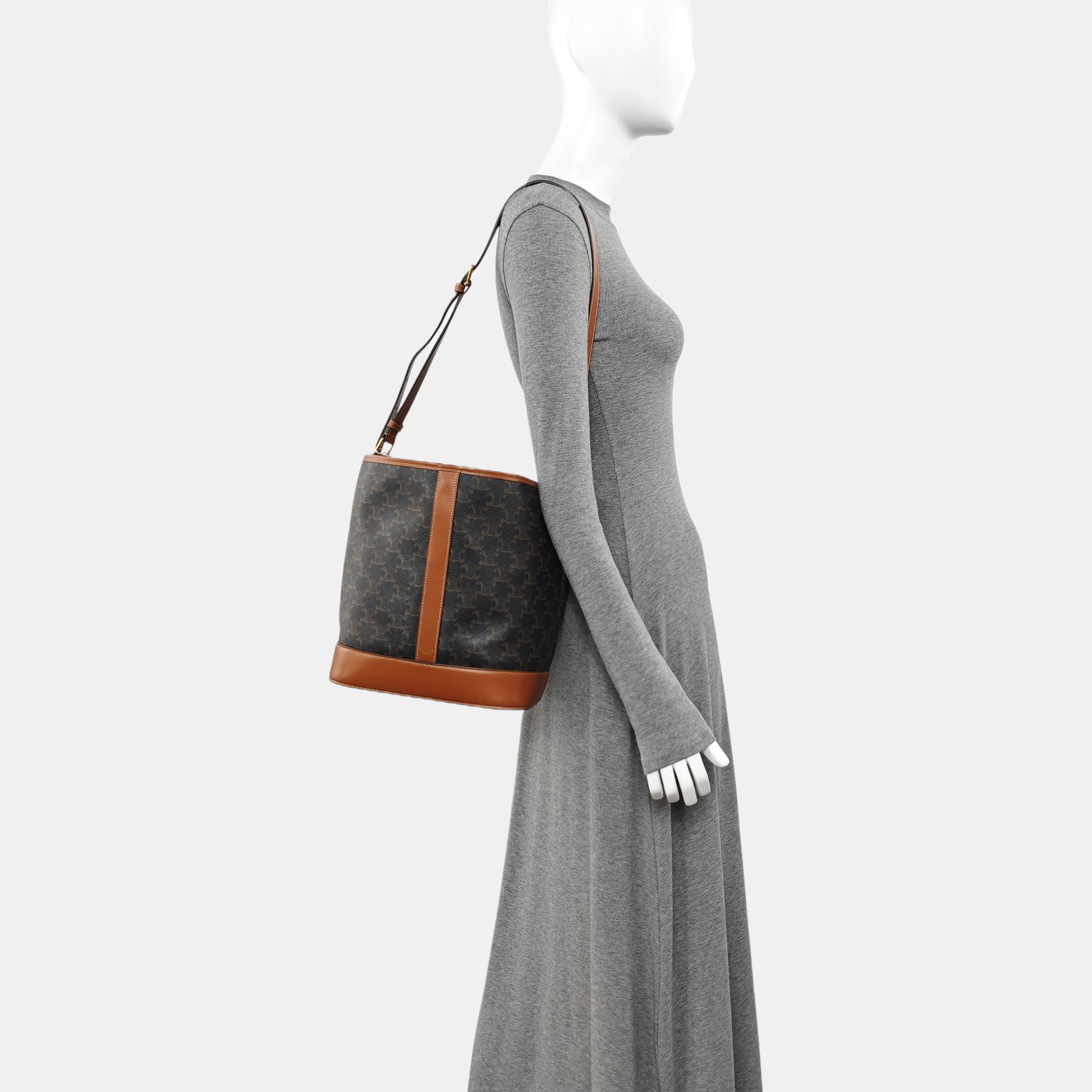 TRIOMPHE CANVAS Medium Coated Canvas Brown