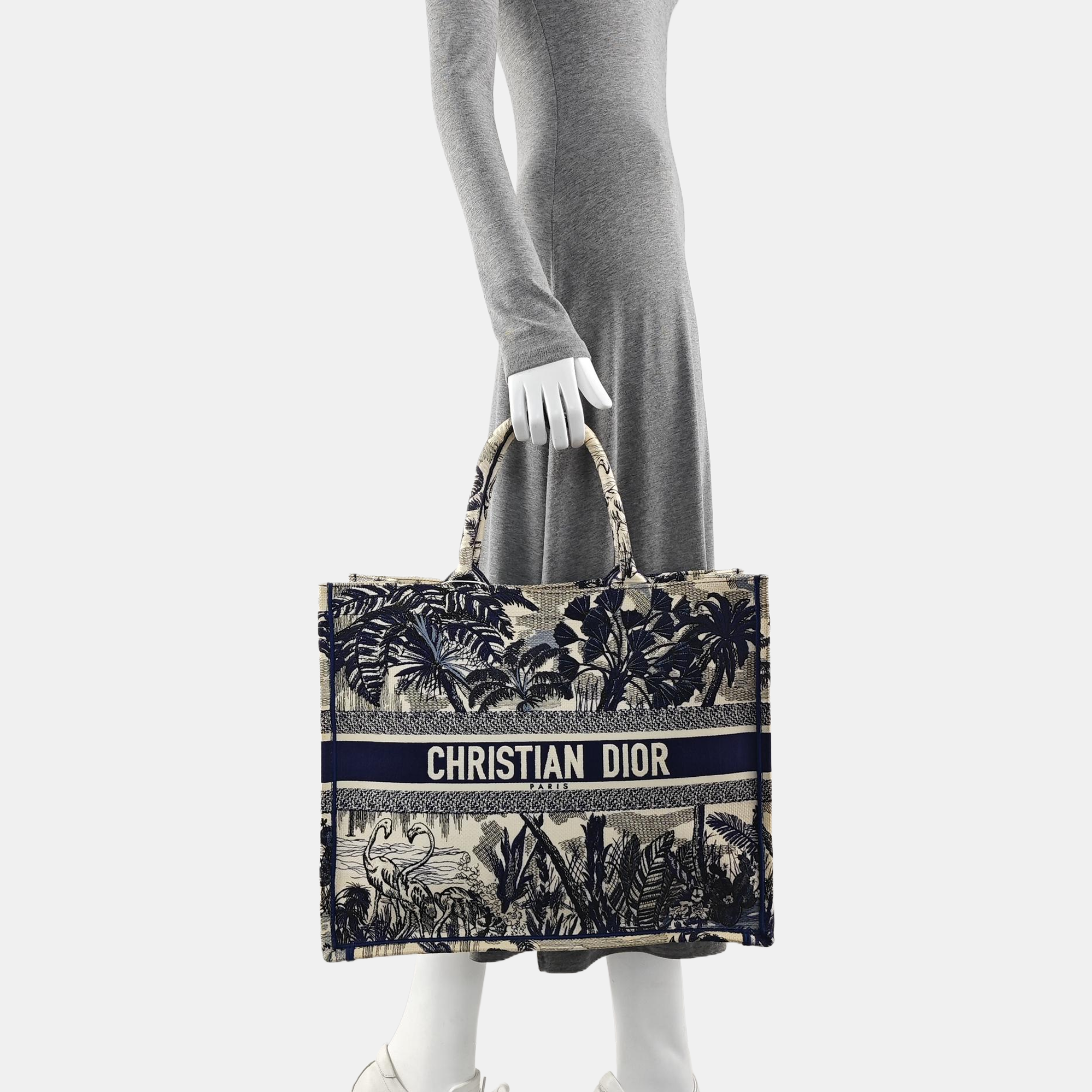 Book Tote Large Fabric Blue
