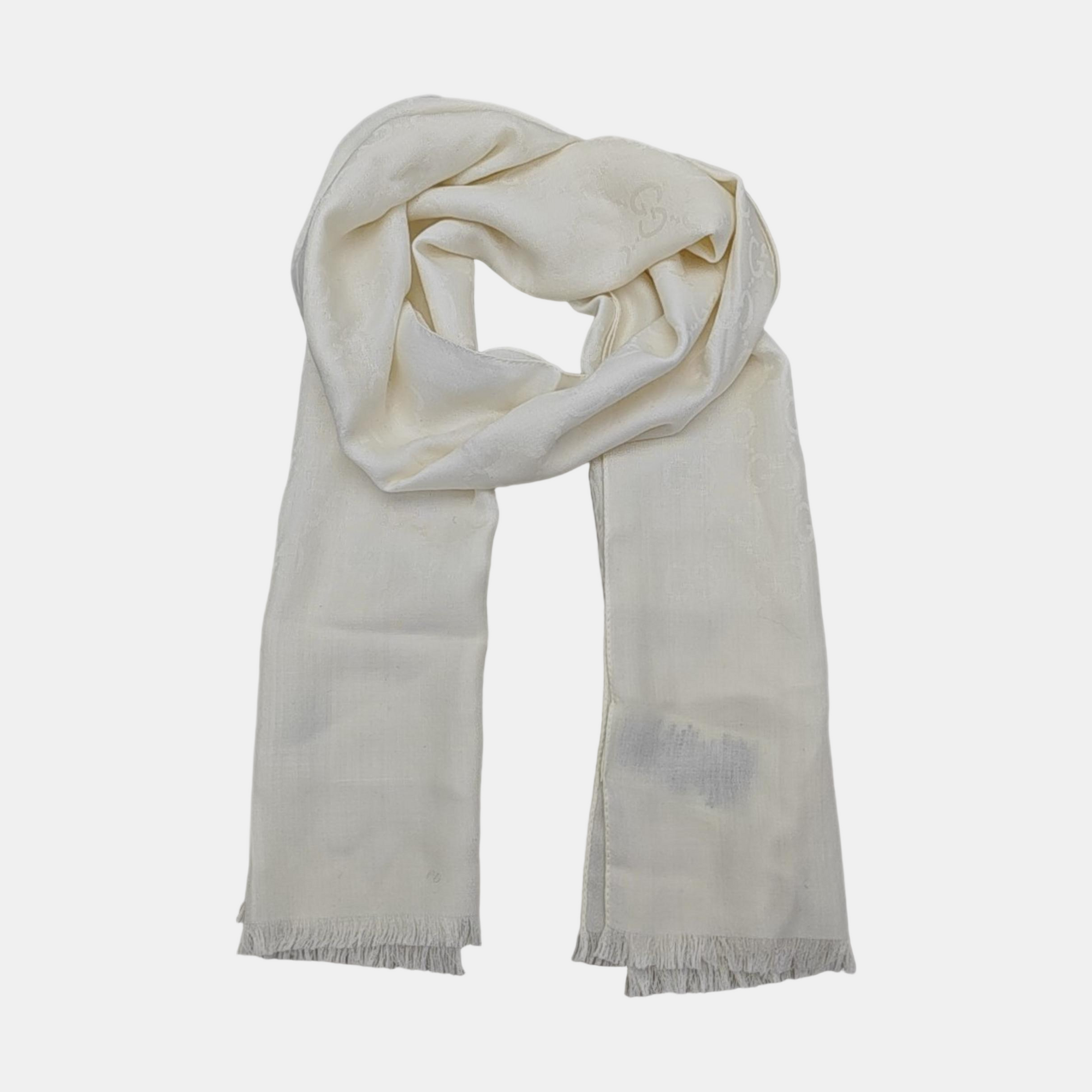 Mulberry Silk Scarf White